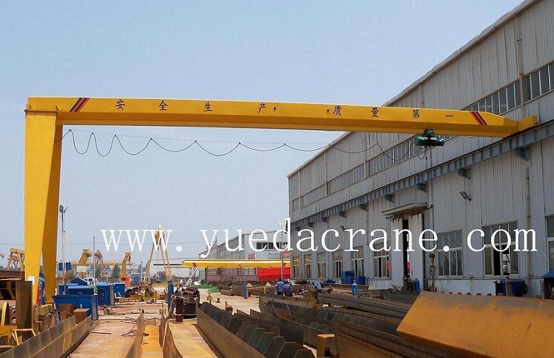 BMH model single beam semi gantry crane